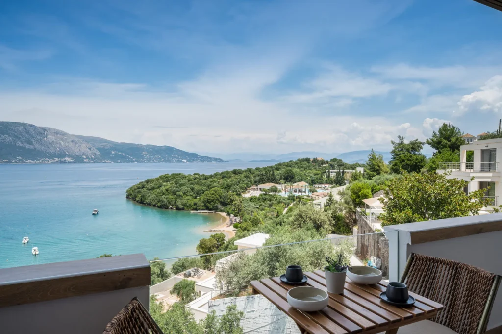 Sea view from Apovrado Stay overlooking the coast of Corfu